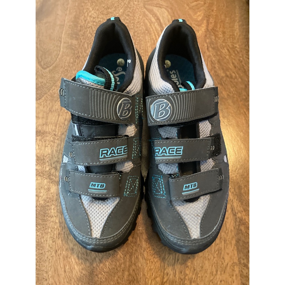Bontrager Cycling Shoes Unisex Kids Gray Size 5.5 EXCELLENT